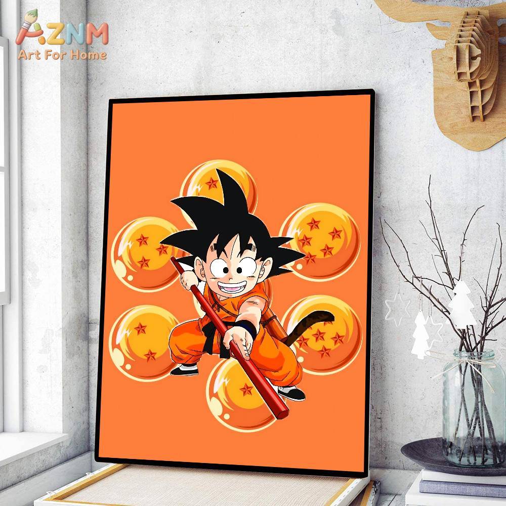 Resin Art Goku - AZNM ドラゴンボール 子供悟空 ドラゴンボール アニメ ダイヤモンドポスター