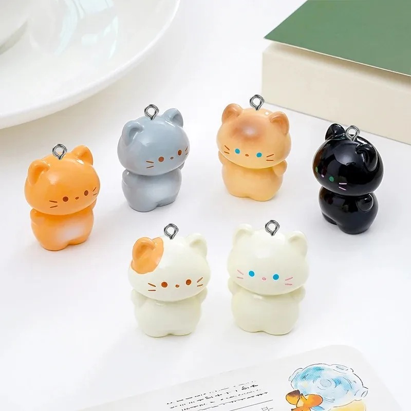 10個入り スイート3D立体子猫レジンチャーム 漫画風シャム - Resin Art Kits For Adults のレビューと価格