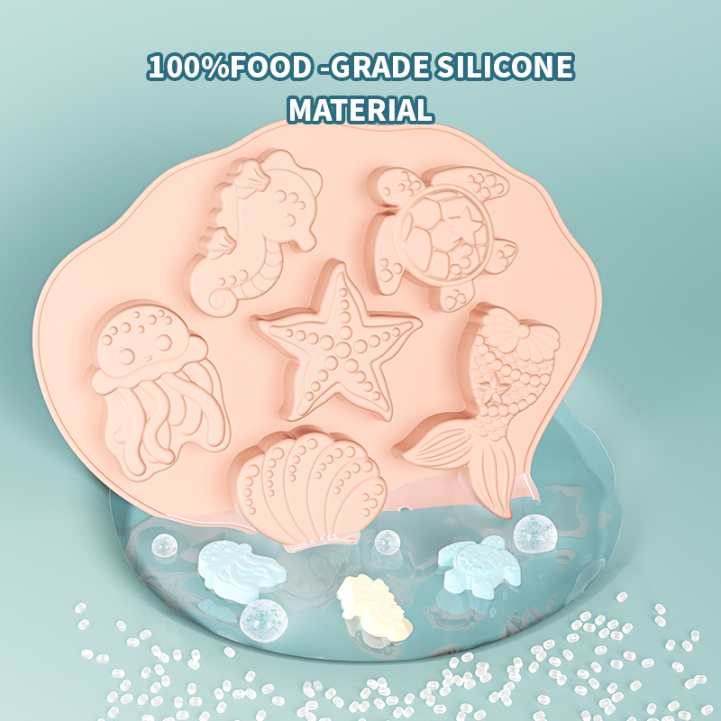 オーシャンフォンダンシリコンモールドシェルマーメイドテールタ - Silicone Mold Ocean のレビューと価格