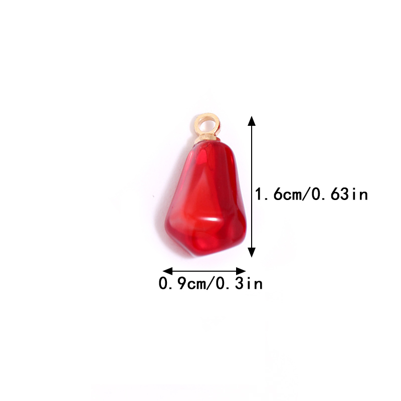 10 個ザクロ種子樹脂ペンダントフルーツチャーム DIY イ - Resin Art Love のレビューと価格