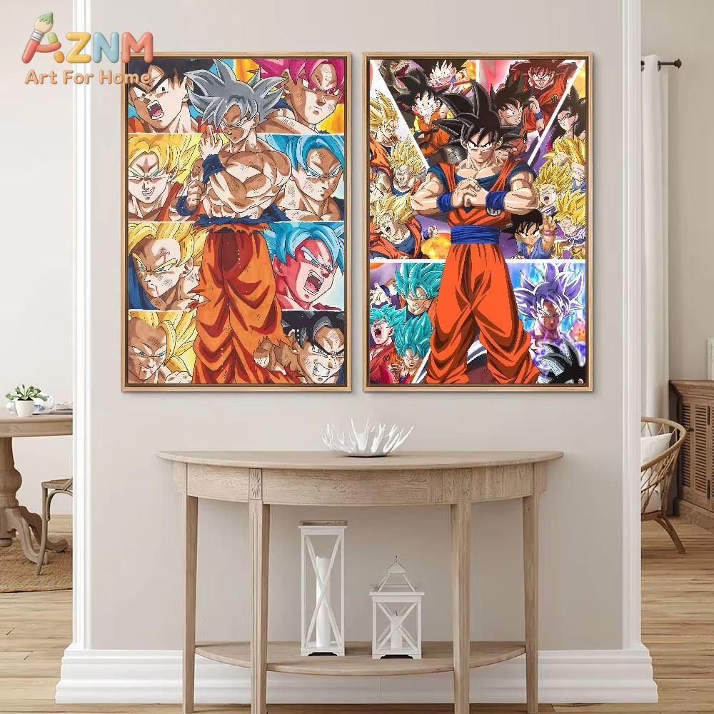 AZNM ドラゴンボール ダイヤモンドポスター 孫悟空 全身 - Resin Art Goku のレビューと価格