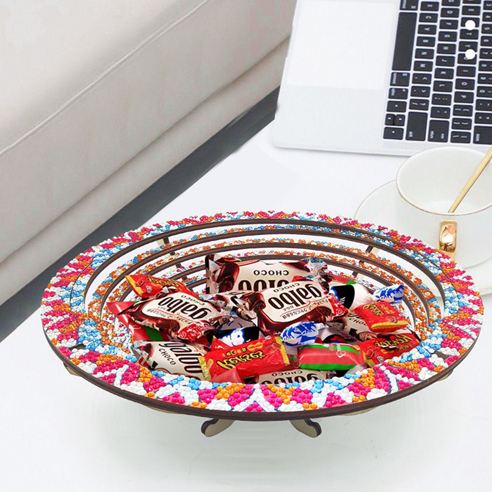 木製曼荼羅 5D ダイヤモンドペインティングトレイ アートク - Resin Art Wooden Tray のレビューと価格