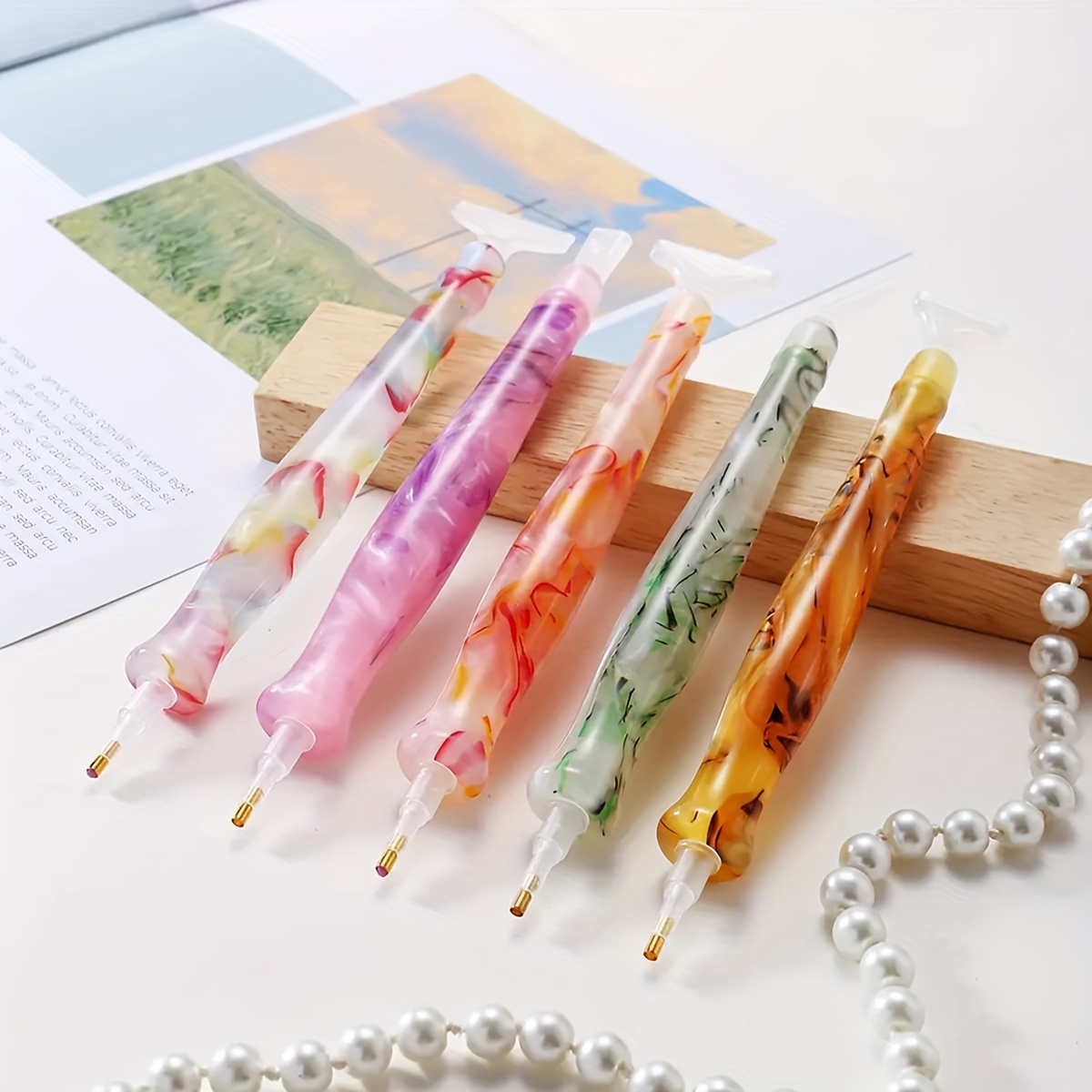 1個入り ランダムカラー レジン レトロ ダイヤモンドペイン - Resin Art Pen のレビューと価格