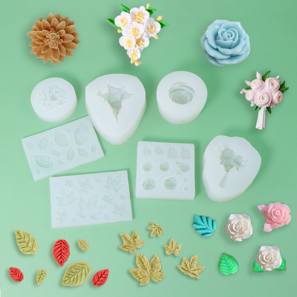 バラの花びらシリコンソープモールド、絶妙な花の樹脂ソープモー - Resin Art Rose Petals のレビューと価格