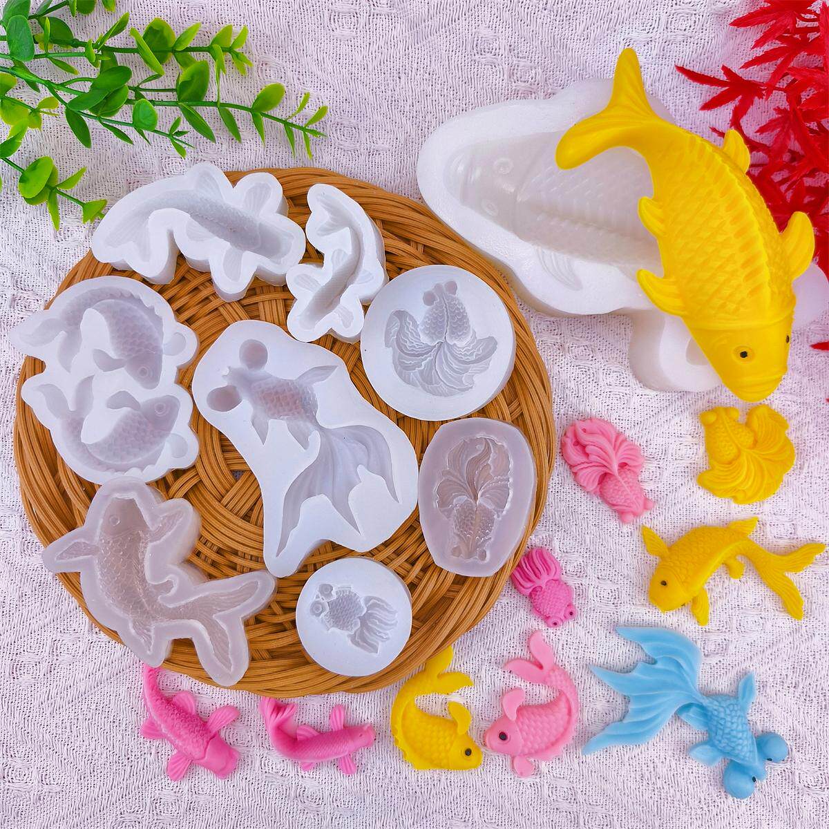 2026年鯉魚シリコン樹脂型動物エポキシ樹脂鋳造型キーホルダ - Silicone Mold Ocean のレビューと価格