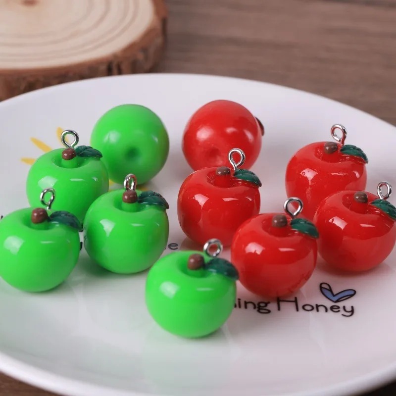 10 個リアルな 3D イチゴトマトアップルミニフルーツペン - Resin Art Accessories のレビューと価格