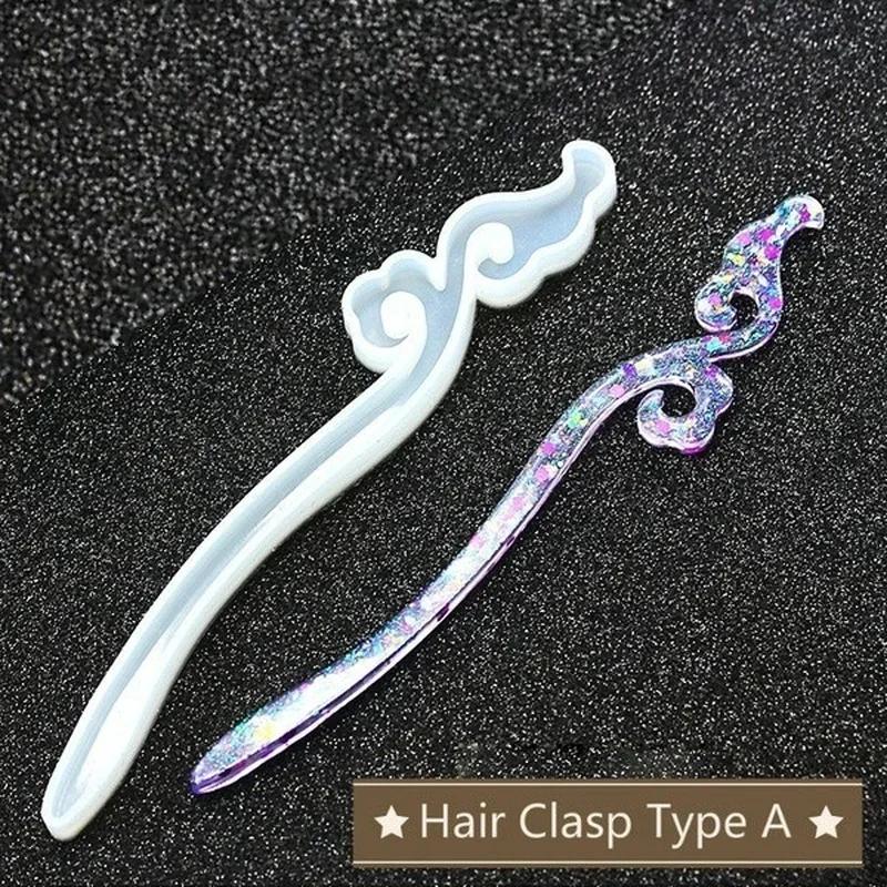 新しい透明ヘアピンシリコーン特殊金型樹脂 DIY ヘアジュエ - Resin Art Kits For Adults のレビューと価格