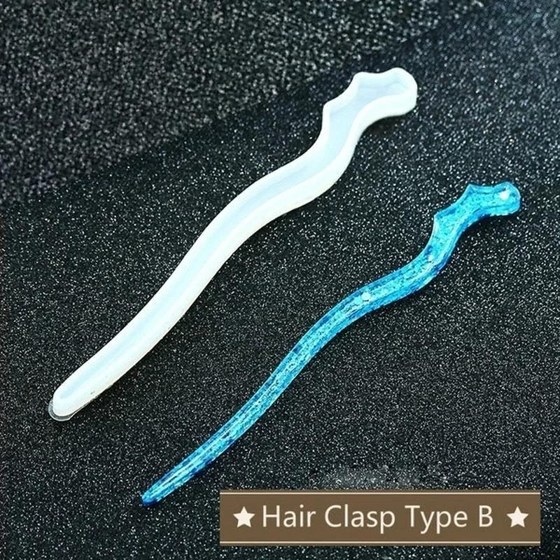 新しい透明ヘアピンシリコーン特殊金型樹脂 DIY ヘアジュエ - Resin Art Kits For Adults のレビューと価格