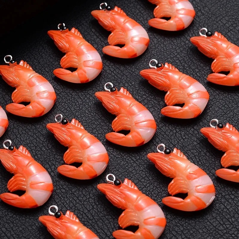 10個入り 3Dシミュレートロブスターシュリンプチャーム、ア - Resin Art Kits For Adults のレビューと価格