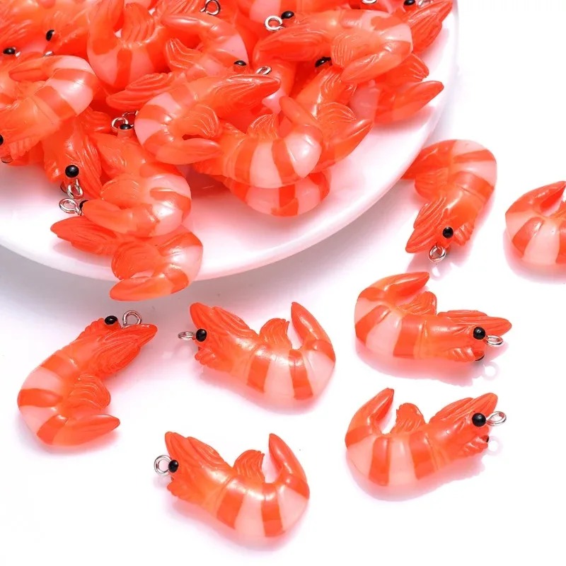 10個入り 3Dシミュレートロブスターシュリンプチャーム、ア - Resin Art Kits For Adults のレビューと価格
