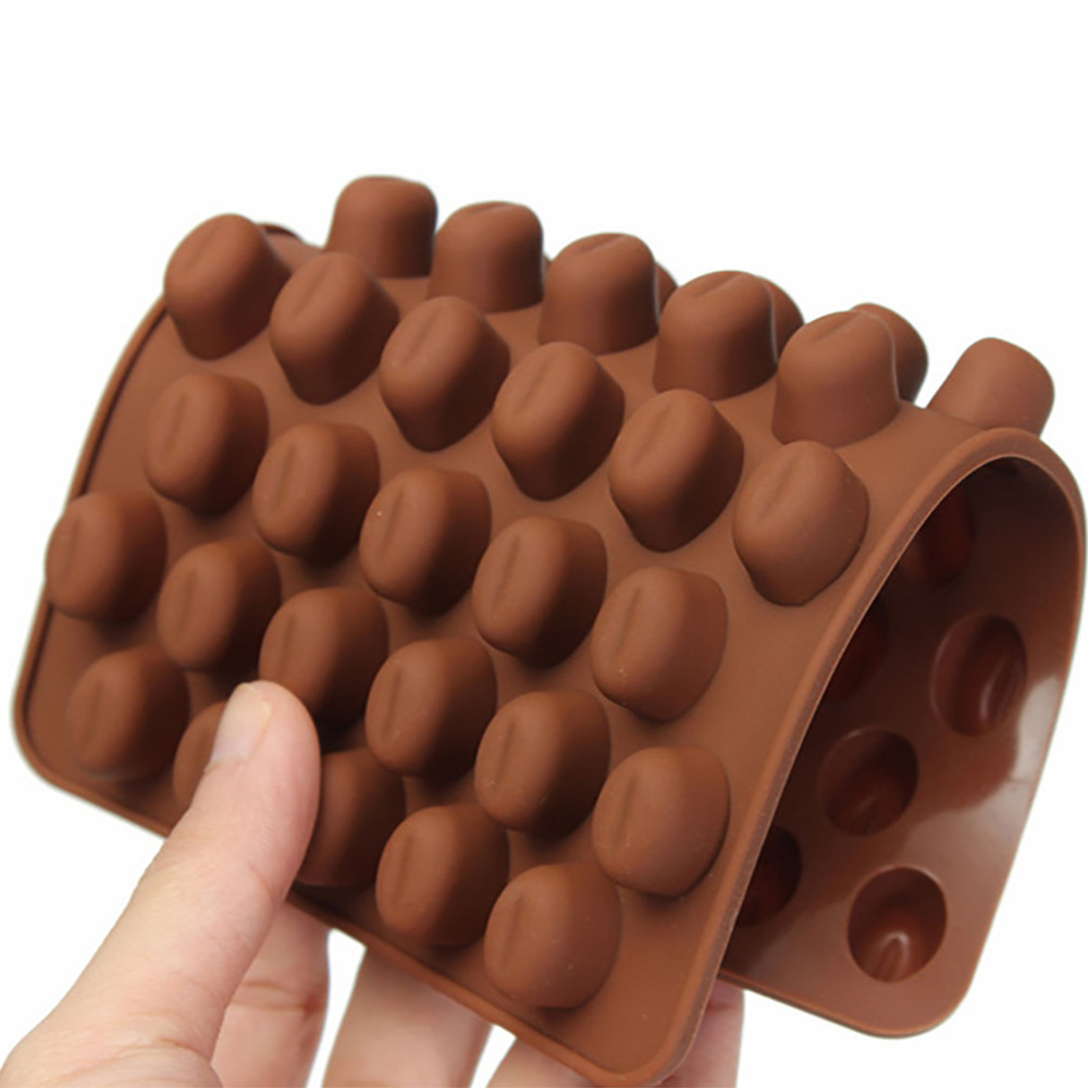 高品質シリコーンミニコーヒー豆チョコレートキャンディモールド - Silicone Mold Ocean のレビューと価格