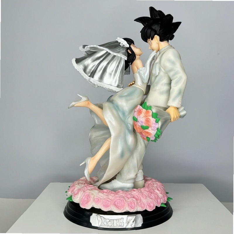 ドラゴンボール GK 孫悟空＆チチの結婚シーン レジン製スタ - Resin Art Goku のレビューと価格