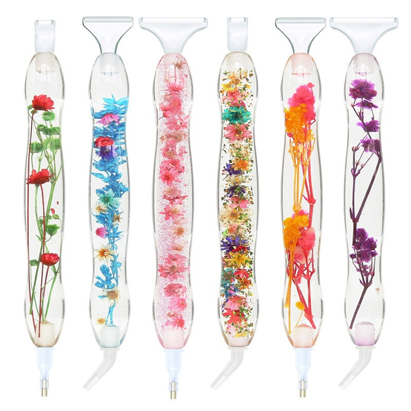 1セットフラワーデザイン樹脂製5Dダイヤモンドペインティング - Resin Art Pen のレビューと価格